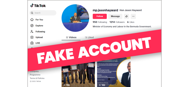 Public Alert: Fraudulent TikTok Account in the Name of Minister Jason Hayward